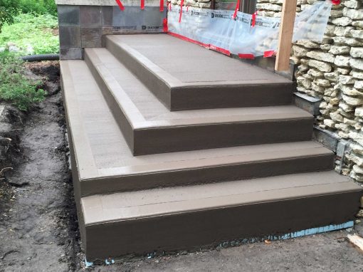 Coloured Concrete Stairs