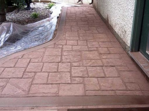 Coloured & Stamped Walkway