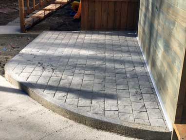 Stamped Small Patio